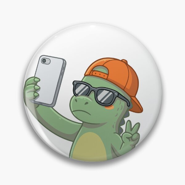 Item preview, Funny T-Rex Dinosaur Taking a Selfie - Cute Prehistoric Art designed and sold by KAISANart.