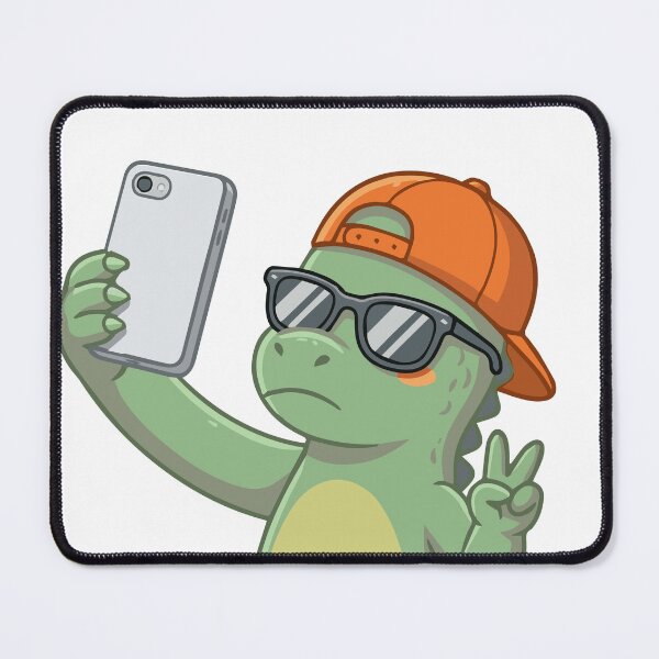 Item preview, Funny T-Rex Dinosaur Taking a Selfie - Cute Prehistoric Art designed and sold by KAISANart.