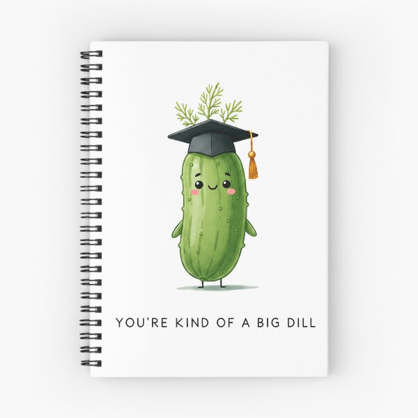 Item preview, Funny Graduation Card | "You're Kind of a Big Dill" Pickle Pun Congrats Card for Graduate designed and sold by Aesthetic-Avenue.