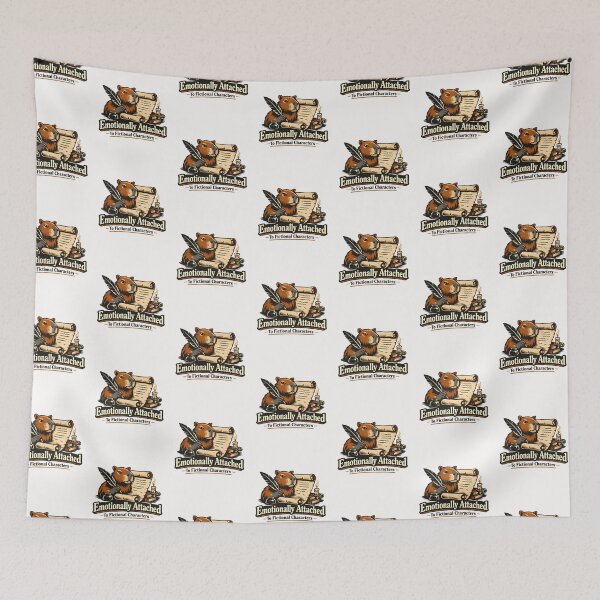 Item preview, Funny Reader Capybara Emotionally Attached to Fictional Characters designed and sold by yanejoy.
