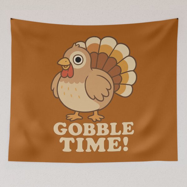 Item preview, Gobble Time Cute Thanksgiving Turkey designed and sold by Victor Shadehorn.