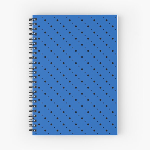 Aperçu de l'œuvre Denim et pois diagonaux noirs créée et vendue par Mint + Midnight.