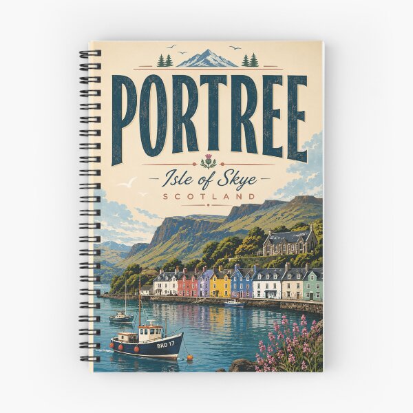 Item preview, Portree Town in Scotland designed and sold by PamLeeDesign.