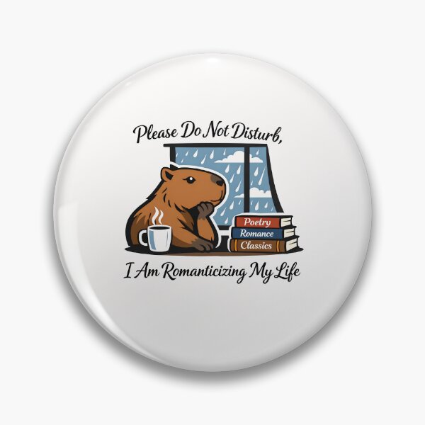 Item preview, Sarcastic Romanticizing My Life Capybara Poetry Gift designed and sold by yanejoy.