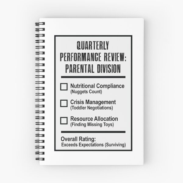 Item preview, Funny Parental Performance Review Sticker Corporate Sarcasm Parenting Decal designed and sold by MadCatDesign77.