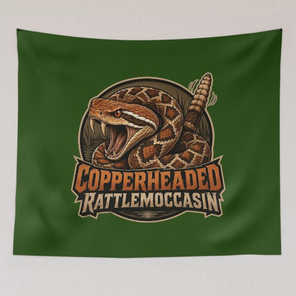 Item preview, Copperheaded Rattle Moccasin designed and sold by gotucoveredart.