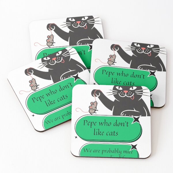 Item preview, Pepe who don’t like cats we are probably mice in an earlier life  designed and sold by Palmtree94.