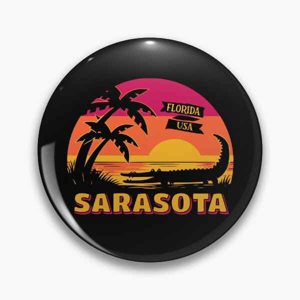 Item preview, Sarasota Florida Alligator Retro Sunset Vacation designed and sold by AntiqueImages.