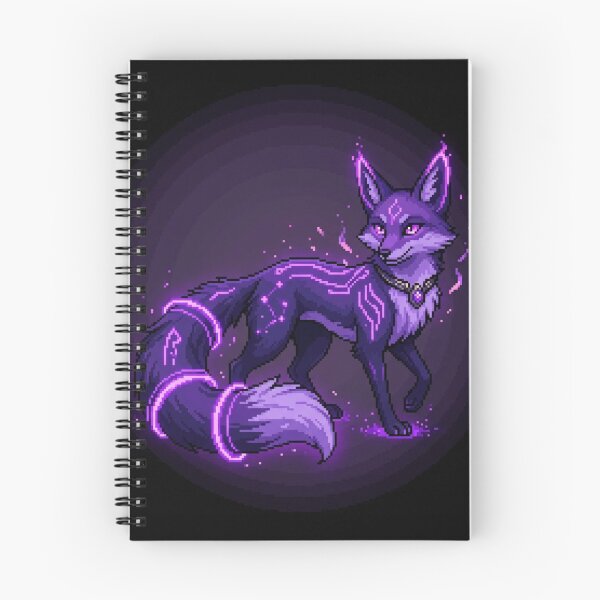 Item preview, Nightlumen – Neon Purple Fox Familiar designed and sold by PixelArcana.