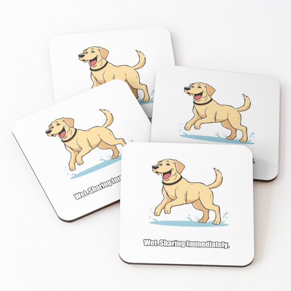 Item preview, Labrador - Wet Sharing Immediately - Funny Wet Lab Gift designed and sold by pawdrops.
