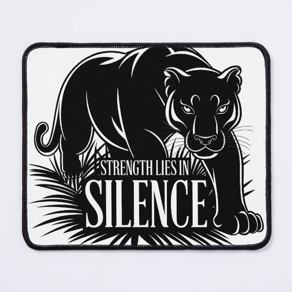 Item preview, Strength Lies in Silence : Minimalist Panther Streetwear designed and sold by ZORRO SL .