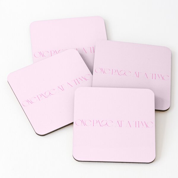 Item preview, One Page at a Time | Pink Typography Motivational Design designed and sold by KleanGirlAesthetics.