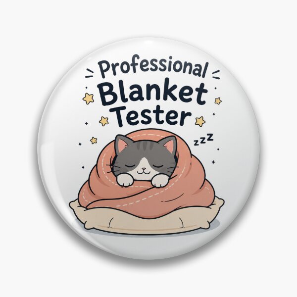 Item preview, Professional Blanket Tester Funny Cat Shirt designed and sold by Nawi32.