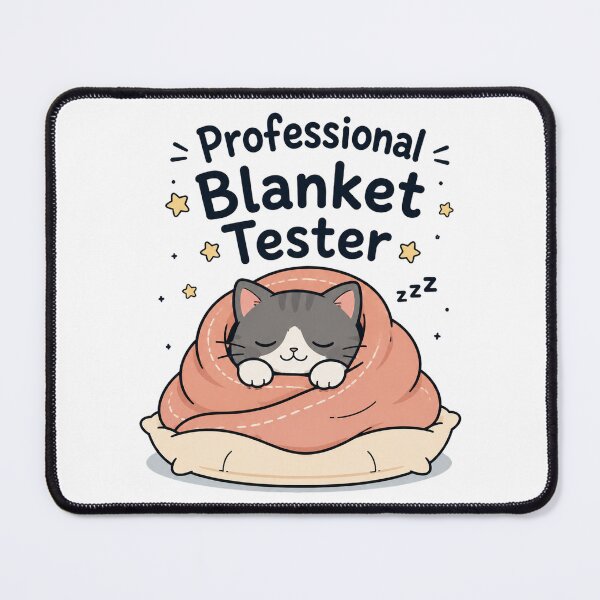 Item preview, Professional Blanket Tester Funny Cat Shirt designed and sold by Nawi32.