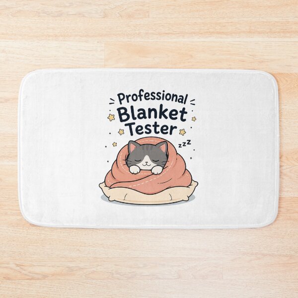 Item preview, Professional Blanket Tester Funny Cat Shirt designed and sold by Nawi32.