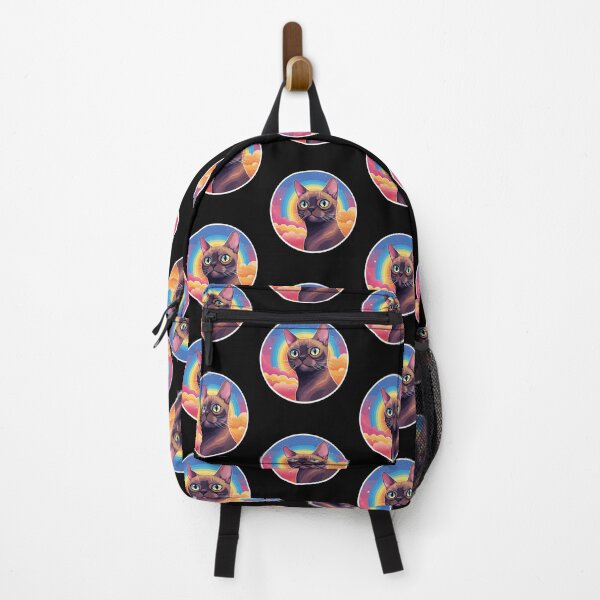 Item preview, Funny Burmese Cat Colorful Rainbow Cute Mom Dad Kids designed and sold by rafaeltto.