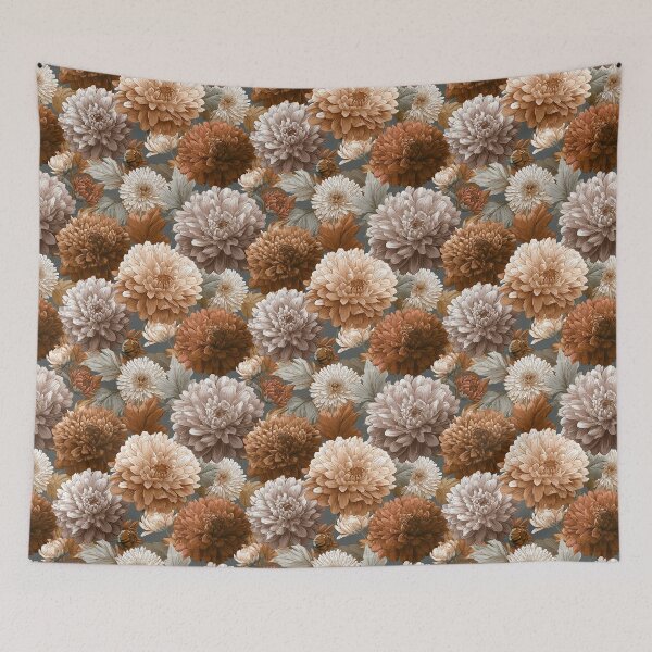 Item preview, Minimalistic Chrysanthemum Print - Tropical Flower Pattern - Unique Gifts For Women designed and sold by RoyalStarsPatts.