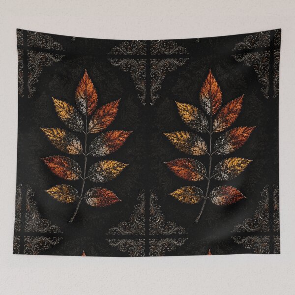 Item preview, Autumn Filigree Gothic Botanical  designed and sold by NocturnaLeafCo.