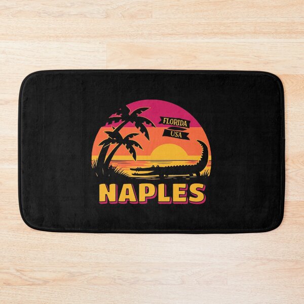 Item preview, Naples Florida Alligator Sunset Retro Travel designed and sold by AntiqueImages.