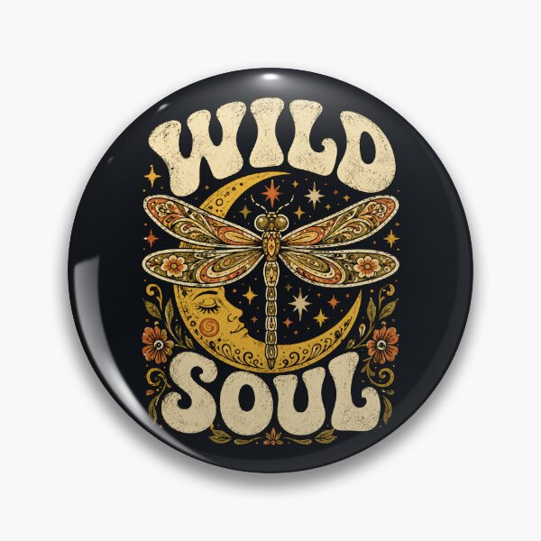 Item preview, Wild Soul Dragonfly Moon Hippie Boho designed and sold by Victor Shadehorn.