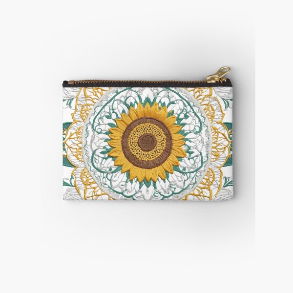 Item preview, Sunflower Folk Mandala Clipart Collection – Embroidery Style 10 designed and sold by PlayPlearnZone.