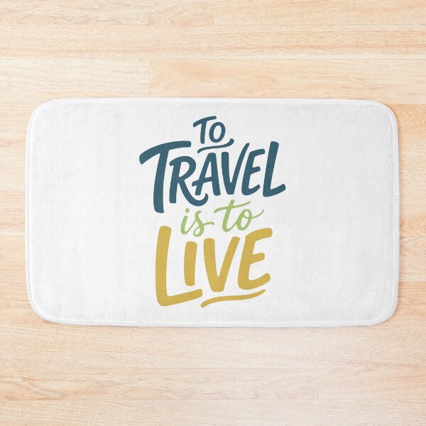 Item preview, To Travel Is To Live – Wanderlust Travel Quote Typography designed and sold by ArtsyExplorer.
