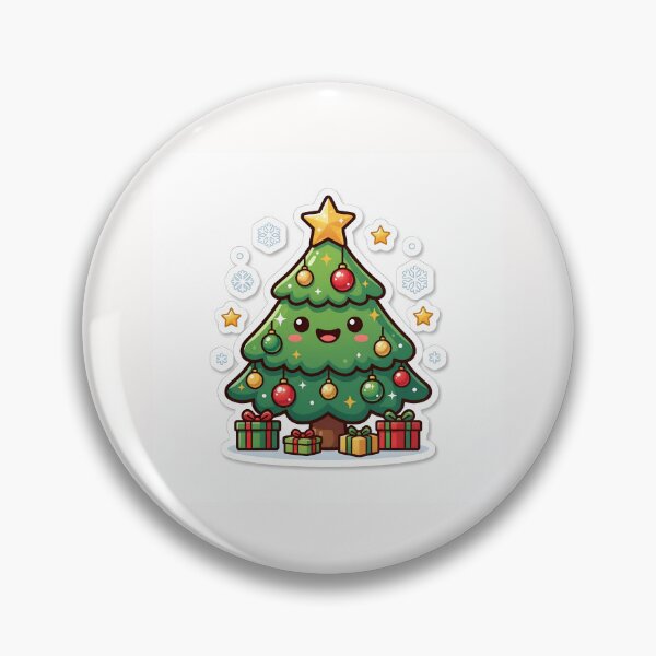 Item preview, Kawaii Christmas Tree Sticker Cute Holiday Festive Winter Sticker designed and sold by yanejoy.