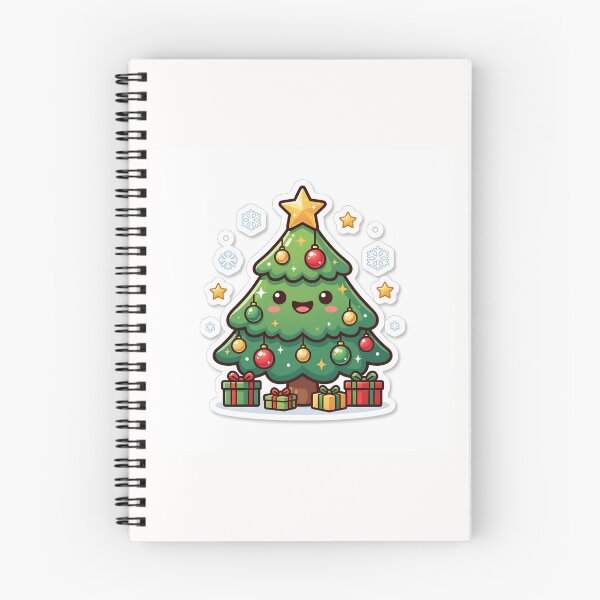 Item preview, Kawaii Christmas Tree Sticker Cute Holiday Festive Winter Sticker designed and sold by yanejoy.