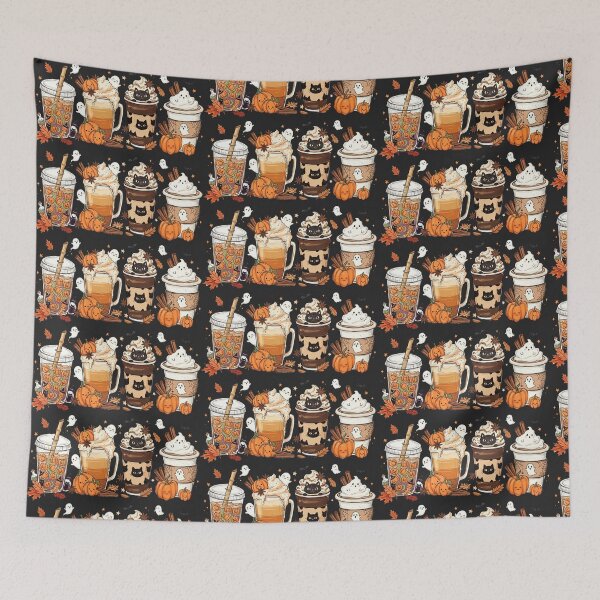 Item preview, Fall Coffee Pumpkin Spice Sweatshirt Cute Autumn Coffee Lover Sweater designed and sold by LessIsLoud.
