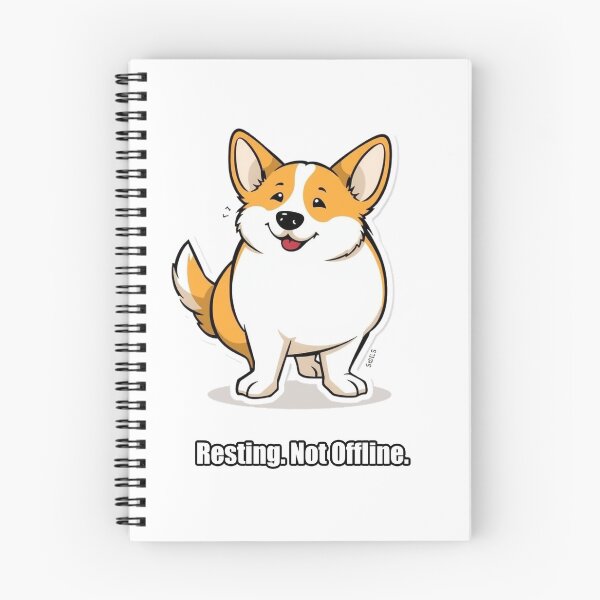 Item preview, Corgi - Resting Not Offline - Funny Alert Corgi Gift designed and sold by pawdrops.