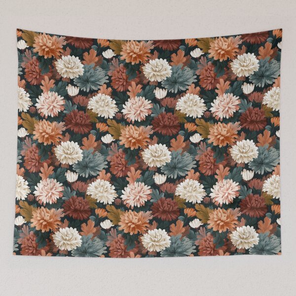 Item preview, Wild Chrysanthemum Floral  - Flower Bouquet Pattern - Valentine Gifts For Him designed and sold by RoyalStarsPatts.