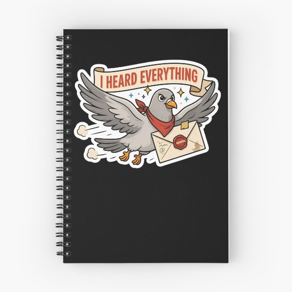 Item preview, I Heard Everything Messenger Pigeon Funny Workplace Gossip  designed and sold by Fitswear.