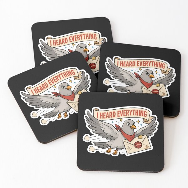 Item preview, I Heard Everything Messenger Pigeon Funny Workplace Gossip  designed and sold by Fitswear.