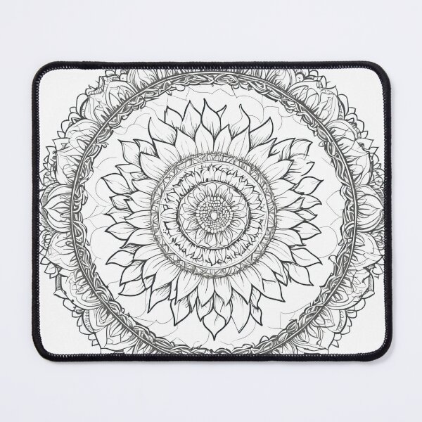 Item preview, Sunflower Folk Mandala Clipart Collection – Embroidery Style 15 designed and sold by PlayPlearnZone.