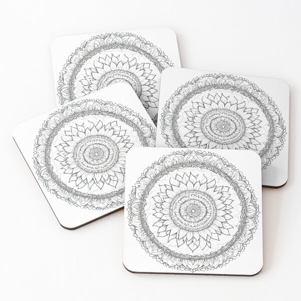 Item preview, Sunflower Folk Mandala Clipart Collection – Embroidery Style 15 designed and sold by PlayPlearnZone.