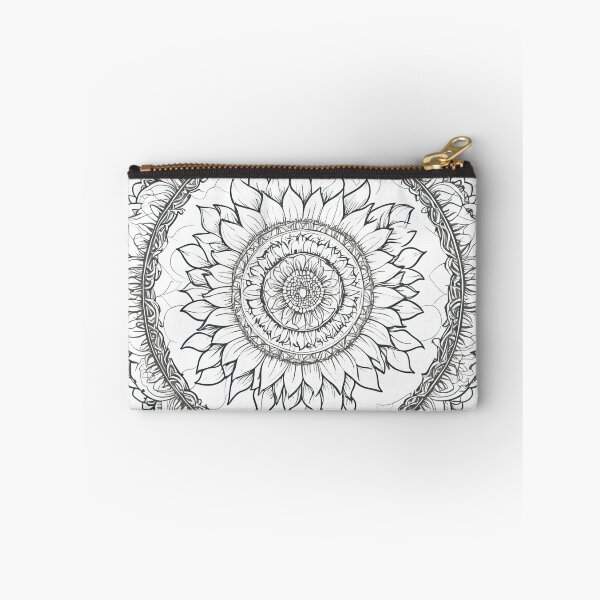 Item preview, Sunflower Folk Mandala Clipart Collection – Embroidery Style 15 designed and sold by PlayPlearnZone.