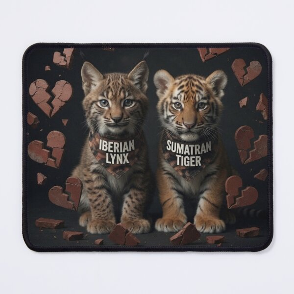 Item preview, Save the Iberian Lynx & Sumatran Tiger Cubs | Endangered Wildlife Conservation Plea designed and sold by Pioneer Spirit Market.