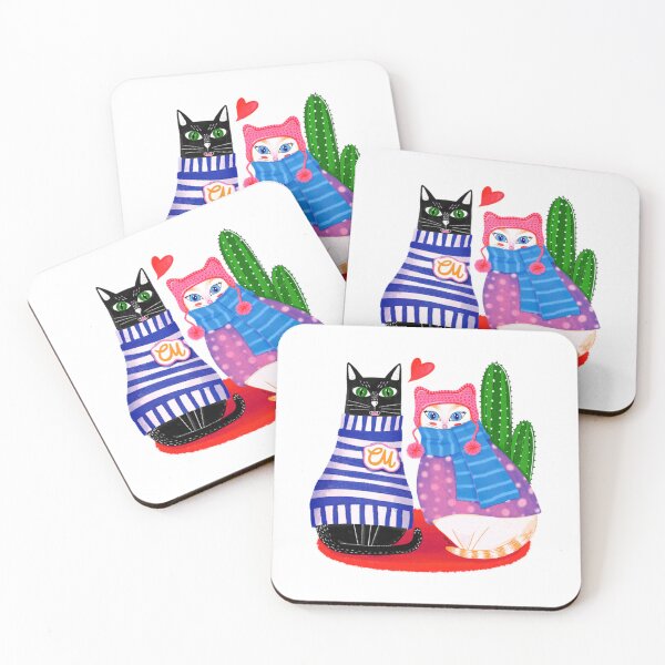 Item preview, My Furry Duo Cute Folklore Cats designed and sold by STUDIO376.