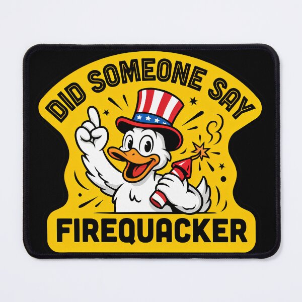 Item preview, Did Someone Say Firequacker Funny Patriotic Duck 4th of July Gift designed and sold by DejvArtist.