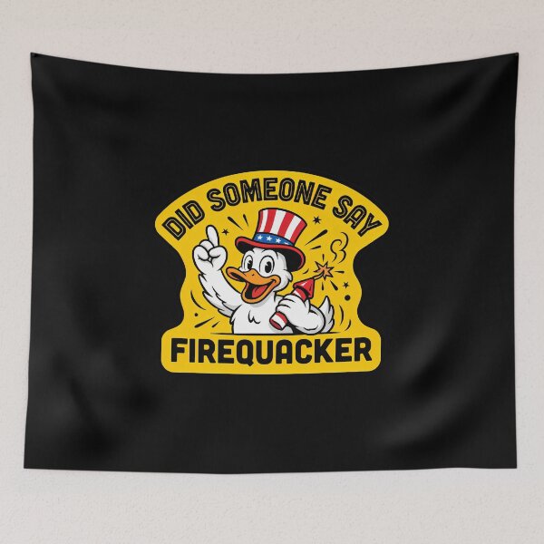 Item preview, Did Someone Say Firequacker Funny Patriotic Duck 4th of July Gift designed and sold by DejvArtist.