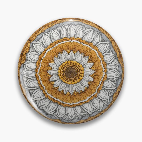 Item preview, Sunflower Folk Mandala Clipart Collection – Embroidery Style 1 designed and sold by PlayPlearnZone.