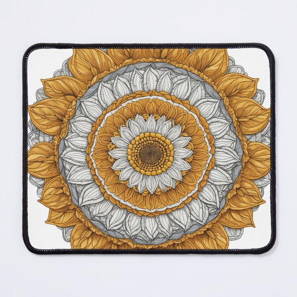 Item preview, Sunflower Folk Mandala Clipart Collection – Embroidery Style 1 designed and sold by PlayPlearnZone.