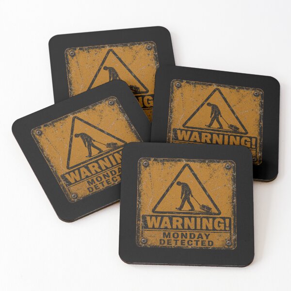 Item preview, SIGNS - Warning monday detected designed and sold by MetusArt.