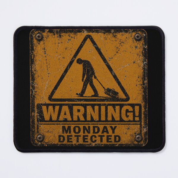 Item preview, SIGNS - Warning monday detected designed and sold by MetusArt.