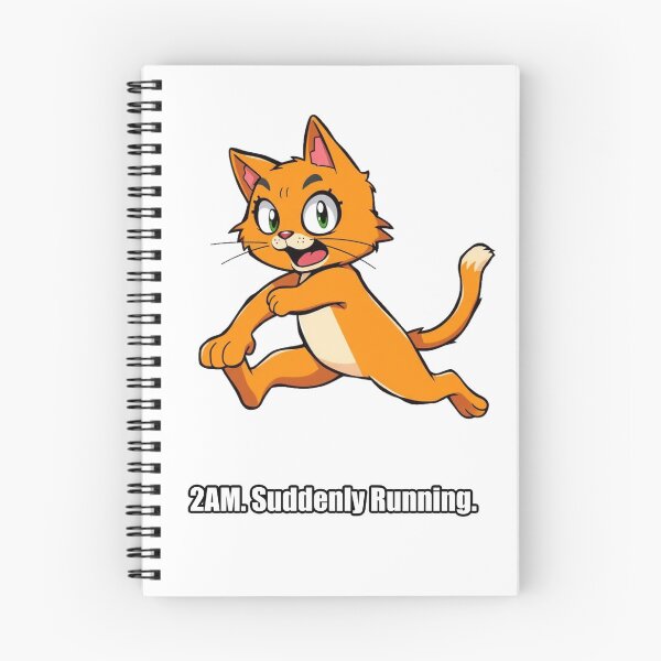 Item preview, Orange Cat - 2AM Suddenly Running - Funny Cat Zoomies Gift designed and sold by pawdrops.