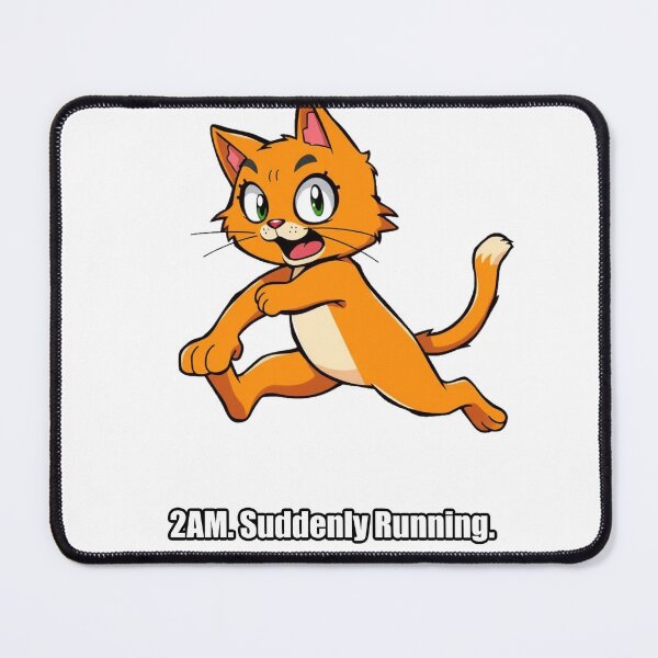Item preview, Orange Cat - 2AM Suddenly Running - Funny Cat Zoomies Gift designed and sold by pawdrops.