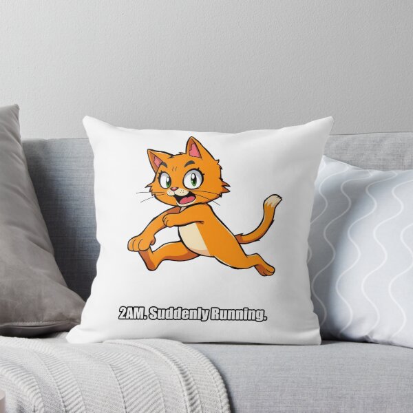 Item preview, Orange Cat - 2AM Suddenly Running - Funny Cat Zoomies Gift designed and sold by pawdrops.
