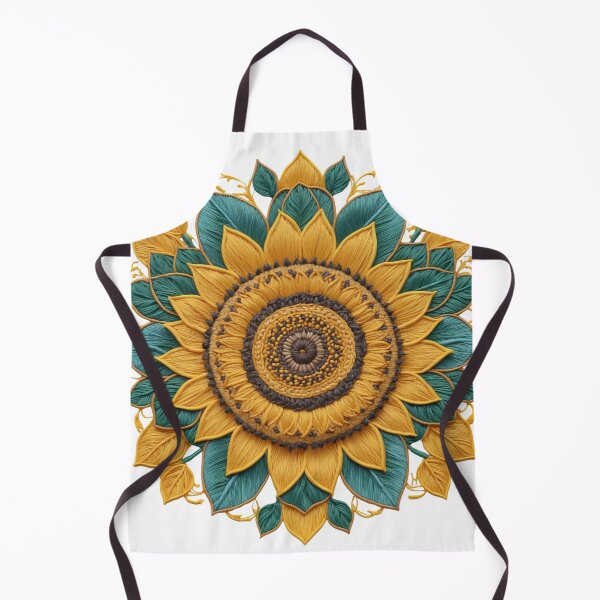 Item preview, Sunflower Folk Mandala Clipart Collection – Embroidery Style 2 designed and sold by PlayPlearnZone.