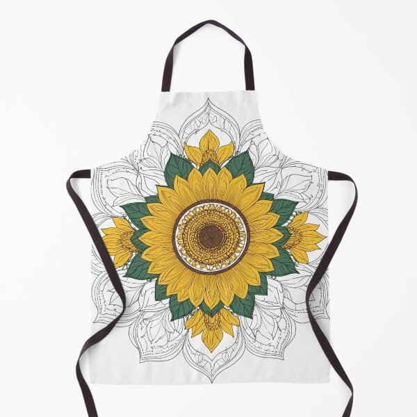 Item preview, Sunflower Folk Mandala Clipart Collection – Embroidery Style 3 designed and sold by PlayPlearnZone.