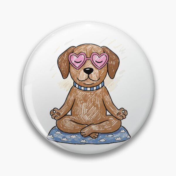Item preview, Meditating Dog - Zen and Inner Peace designed and sold by KAISANart.